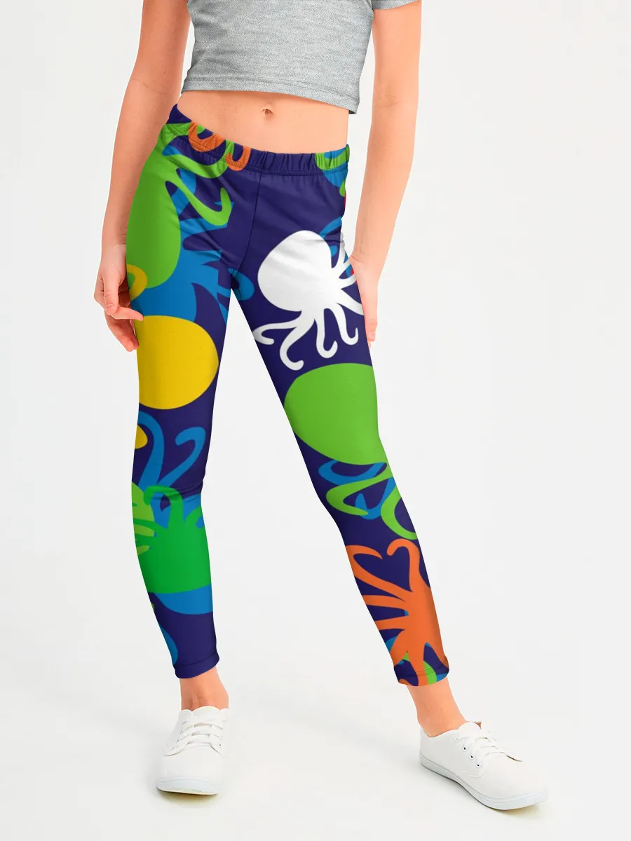 Леггинсы для девочки / Осьминоги