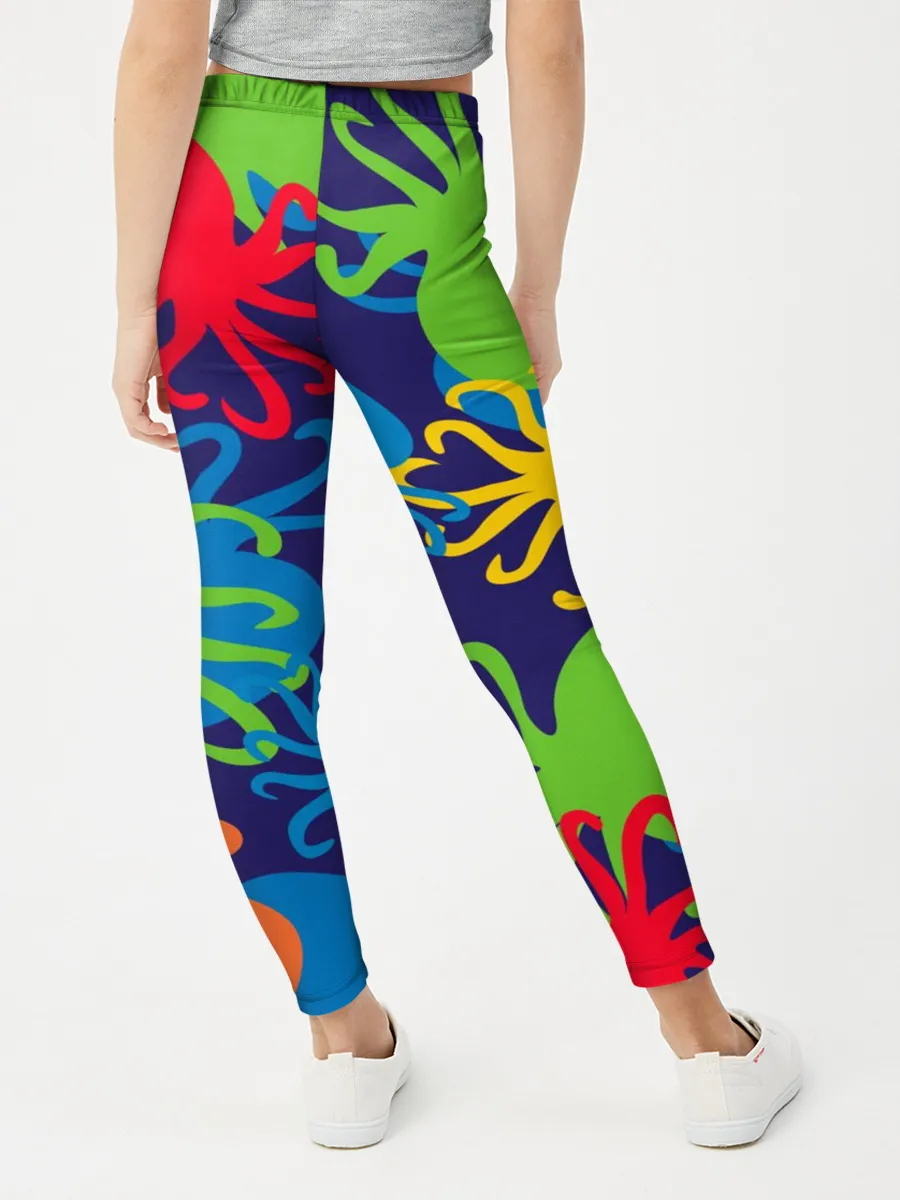 Леггинсы для девочки / Осьминоги