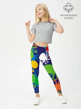 Леггинсы для девочки / Осьминоги