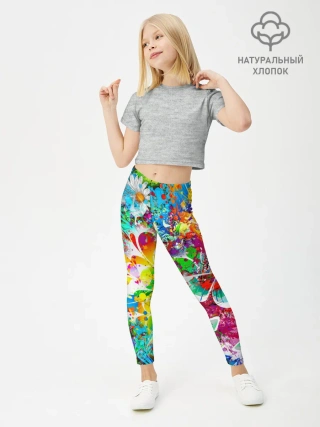 Леггинсы для девочки / ЯРКИЕ КРАСКИ