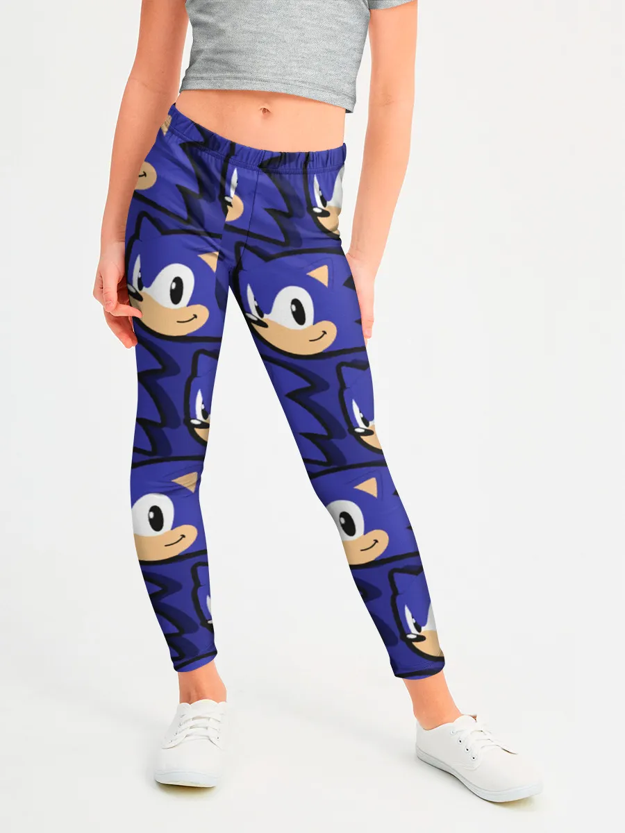 Леггинсы для девочки / Sonic pattern