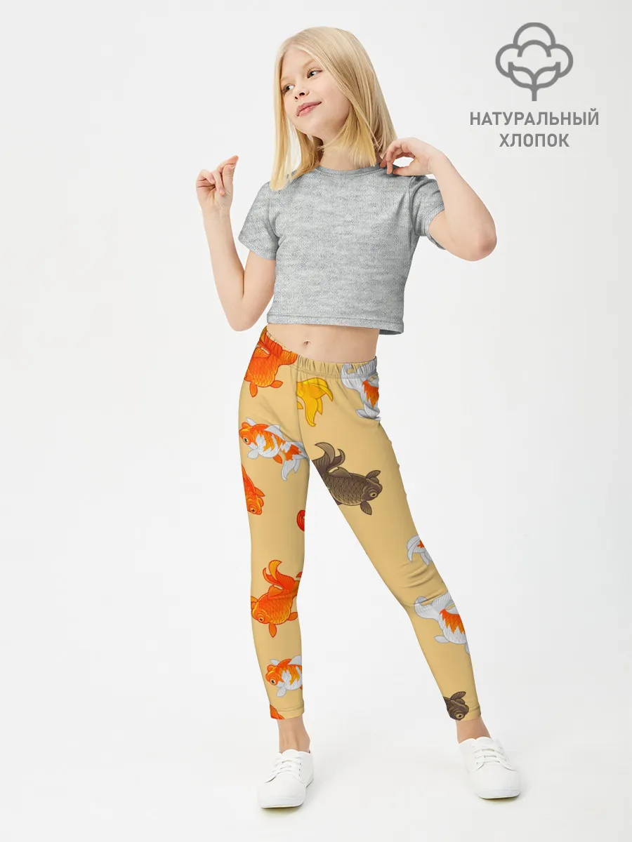 Леггинсы для девочки / Рыбки