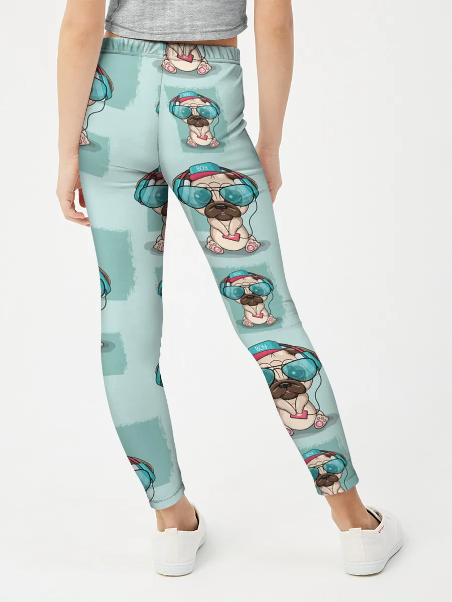 Леггинсы для девочки / Крутой песик