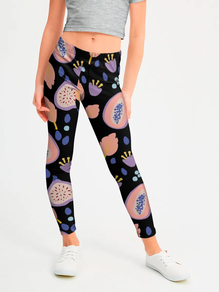 Леггинсы для девочки / Папайя