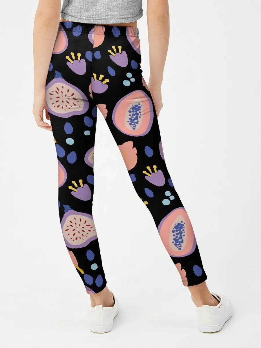 Леггинсы для девочки / Папайя