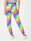 Леггинсы для девочки / Радужные волны