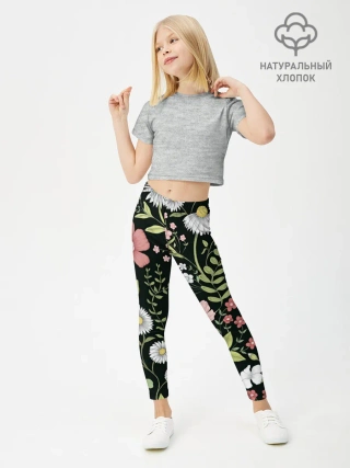 Леггинсы для девочки / Полевые цветы