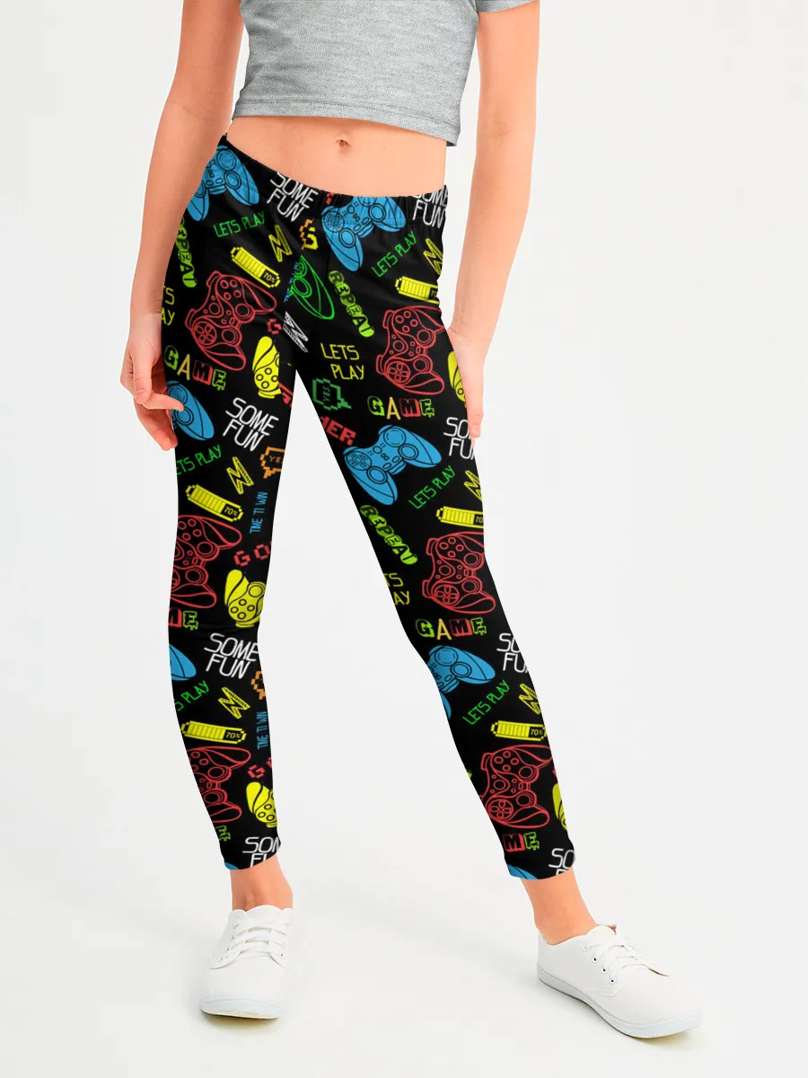 Леггинсы для девочки / Топ-геймер