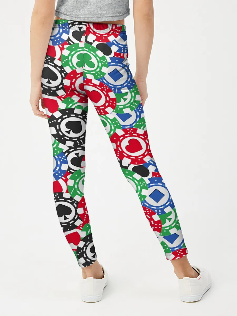 Леггинсы для девочки / Покер