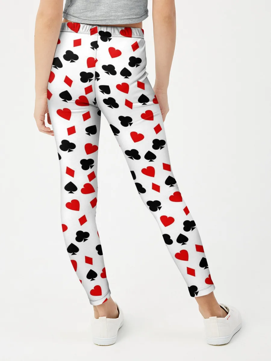 Леггинсы для девочки / Карточные Масти