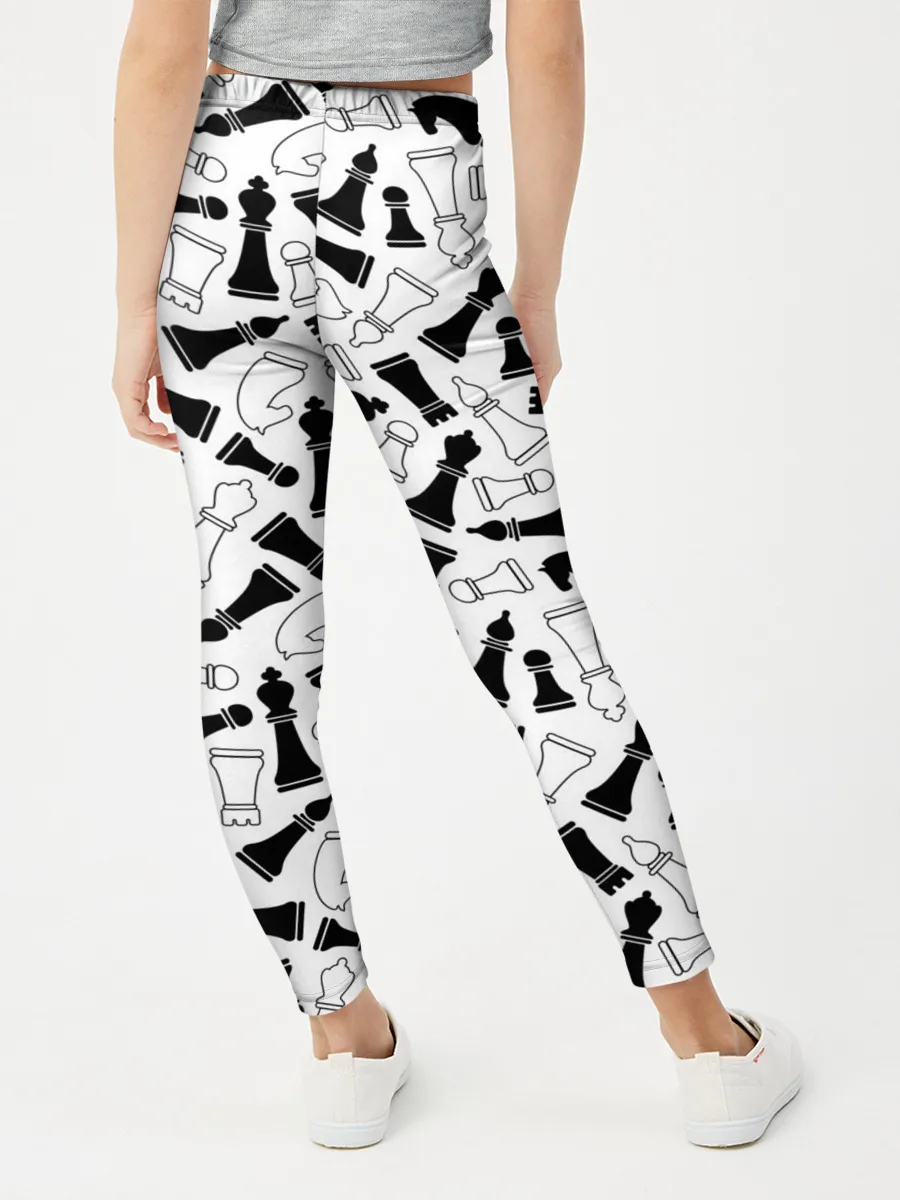 Леггинсы для девочки / Шахматы