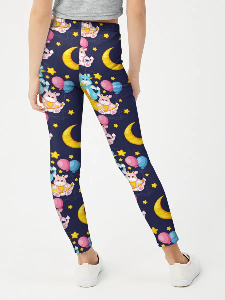 Леггинсы для девочки / Ночные дракончики