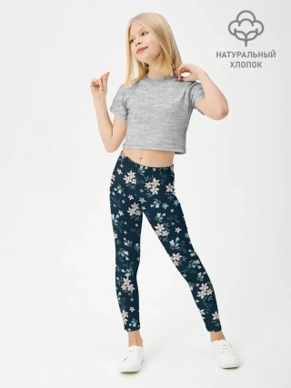 Леггинсы для девочки / Цветочки