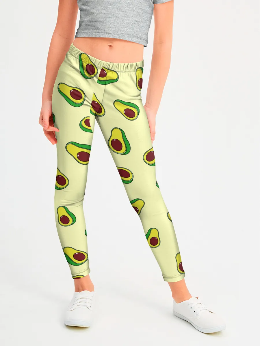 Леггинсы для девочки / Авокадо / Avocado