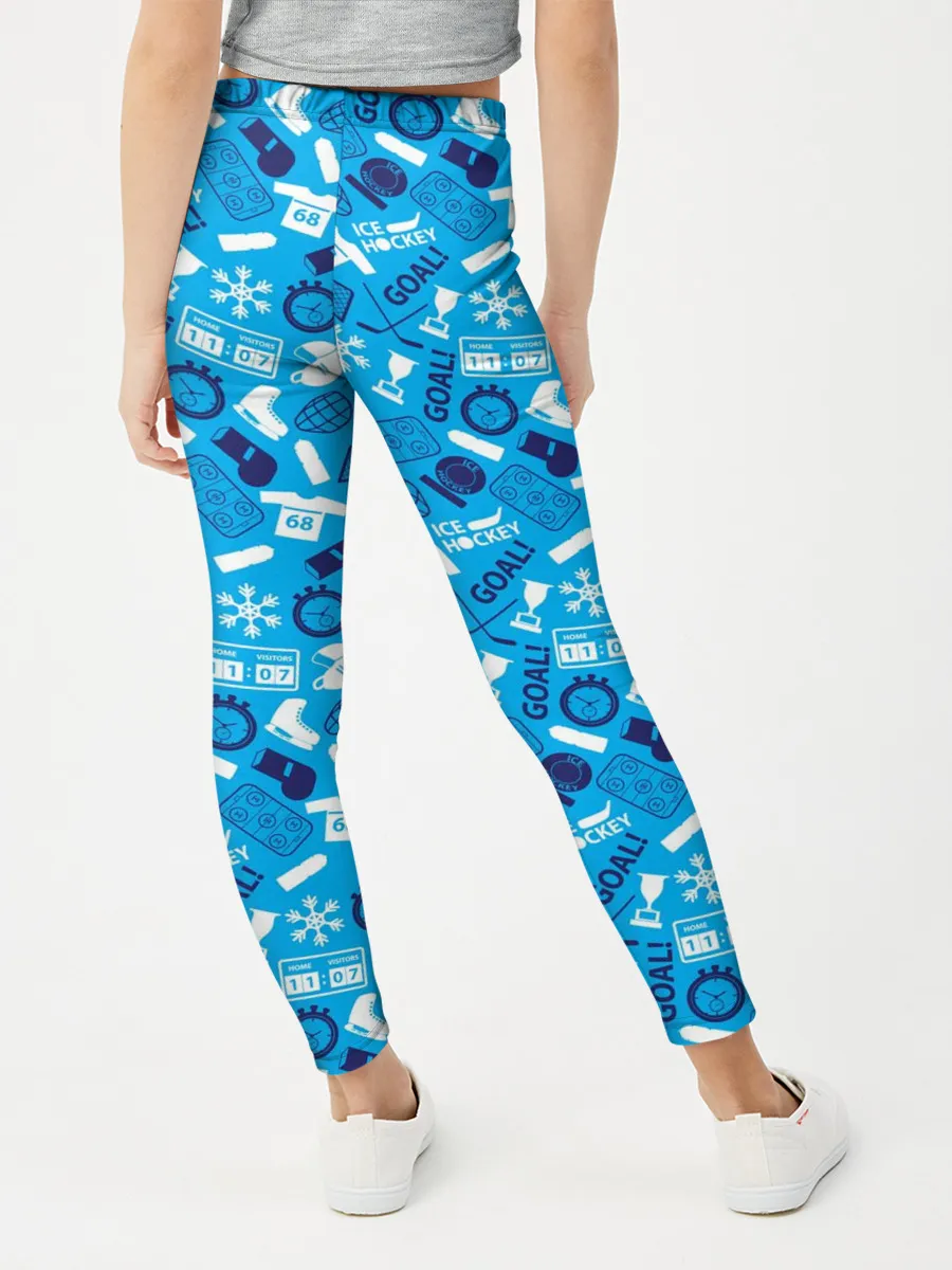 Леггинсы для девочки / Хоккей