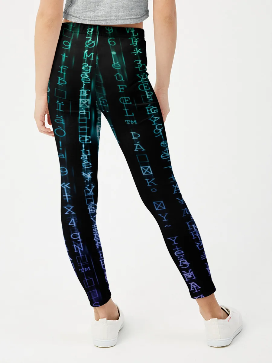 Леггинсы для девочки / Матрица 3D