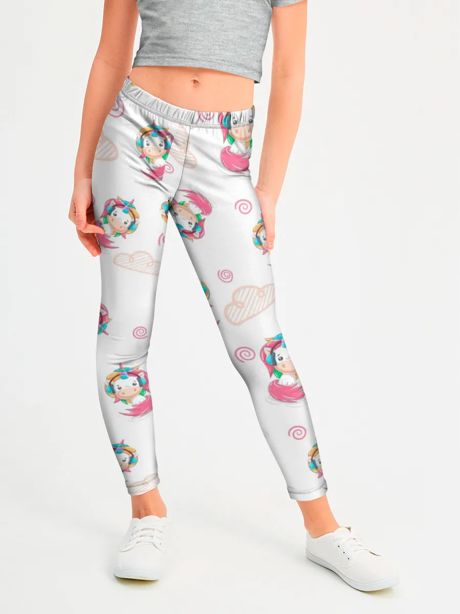 Леггинсы для девочки / Радужные Единороги
