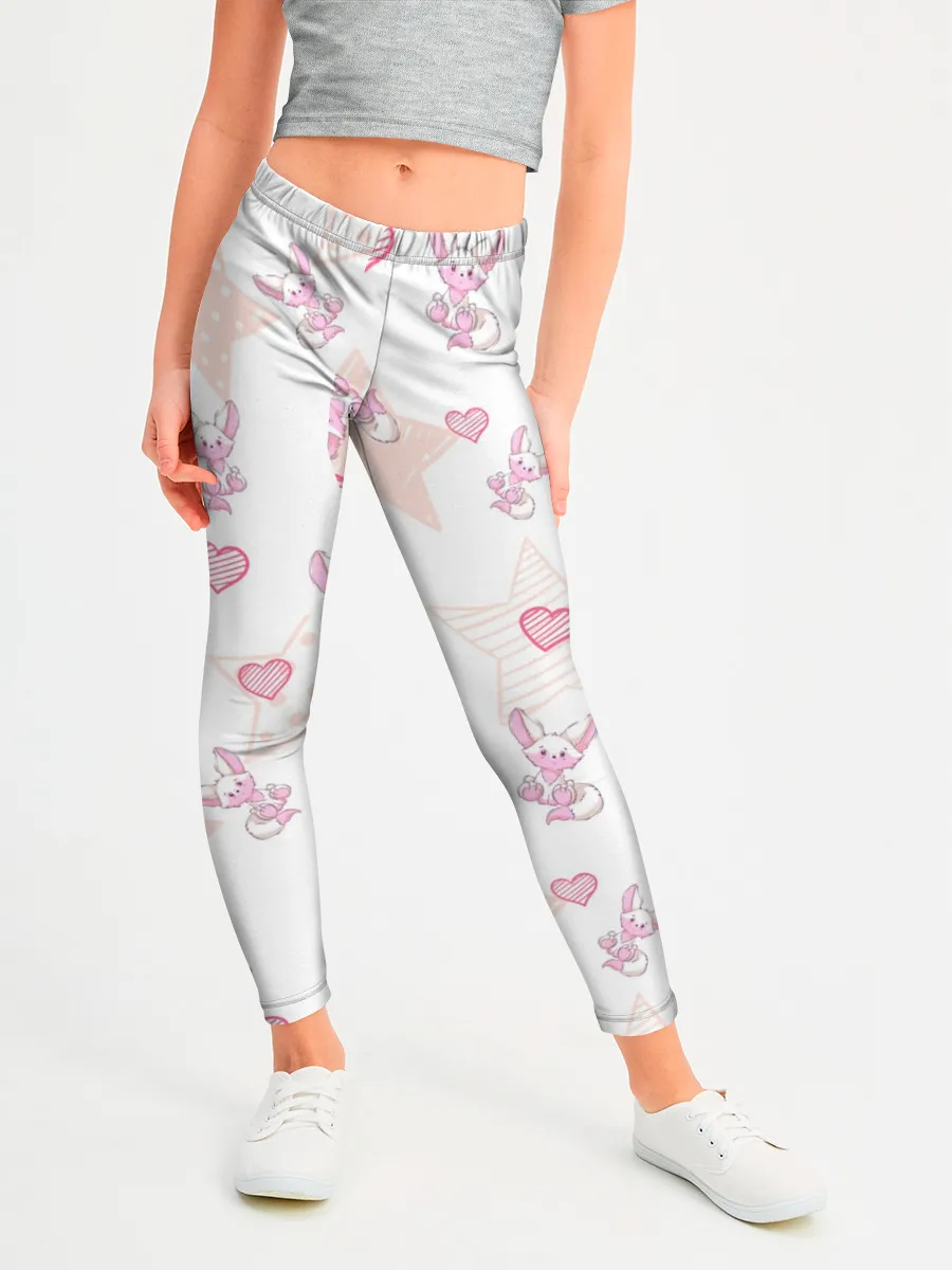 Леггинсы для девочки / Лисички