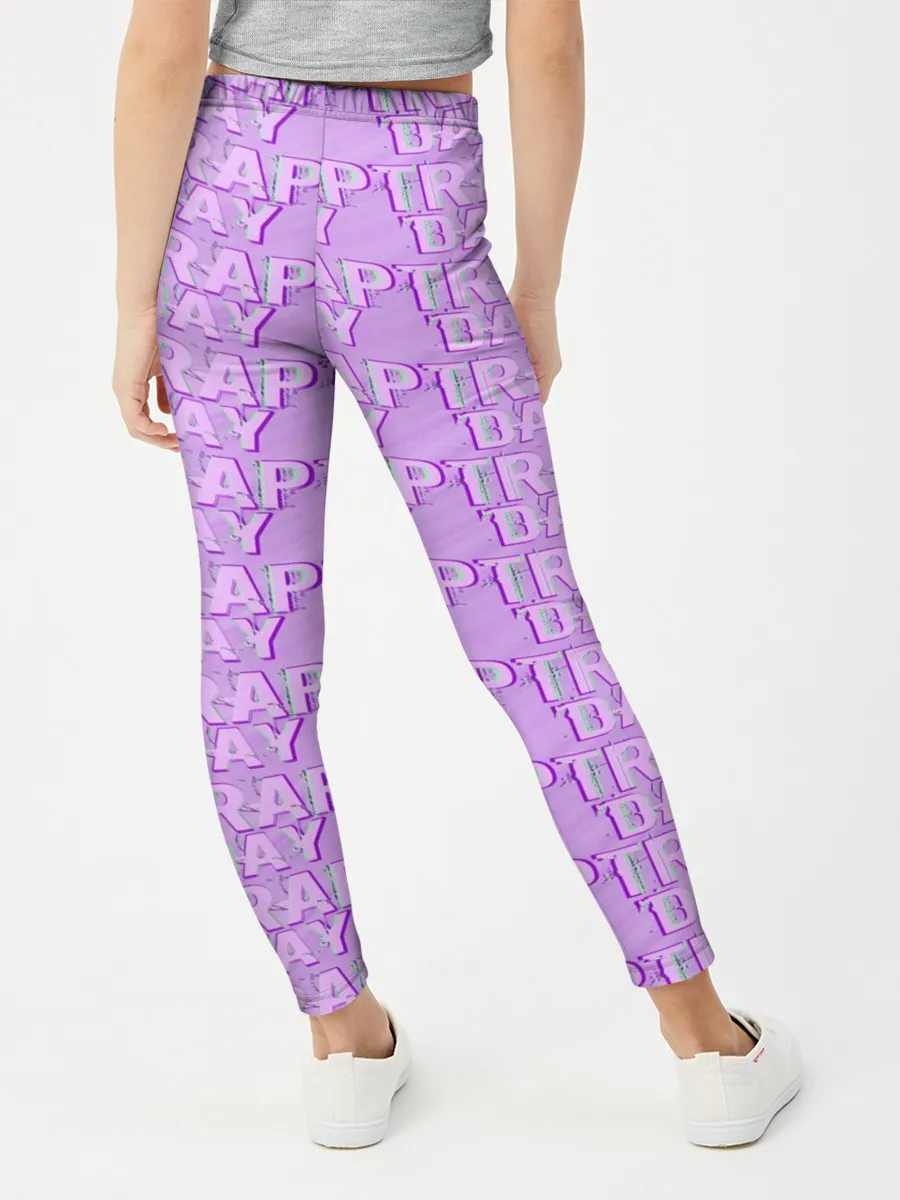 Леггинсы для девочки / Трехмерный Trap Day