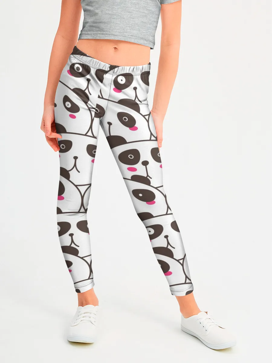 Леггинсы для девочки / Панд много не бывает
