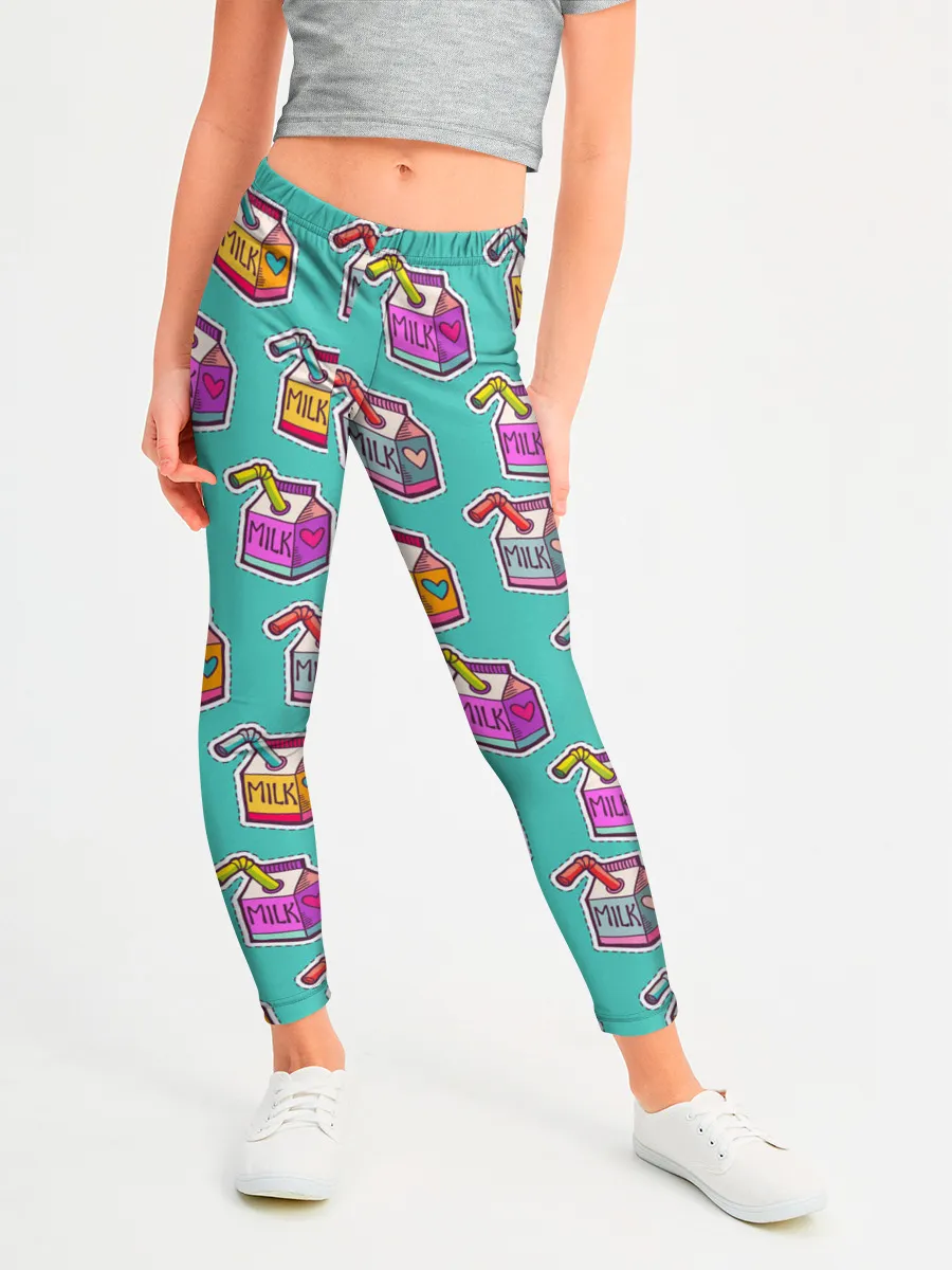 Леггинсы для девочки / Коробки молока MILK
