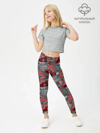 Леггинсы для девочки / Гоночная машина