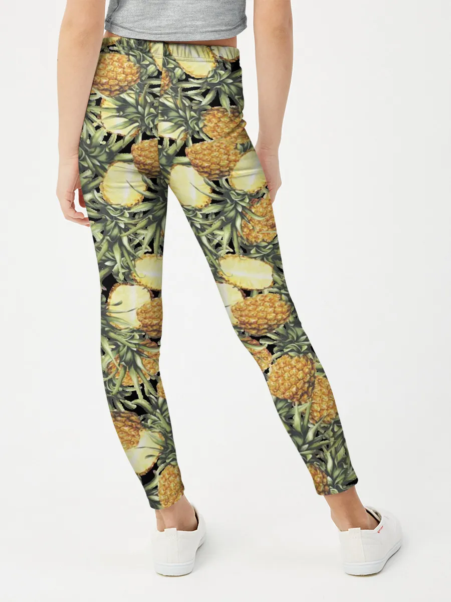Леггинсы для девочки / ананасы