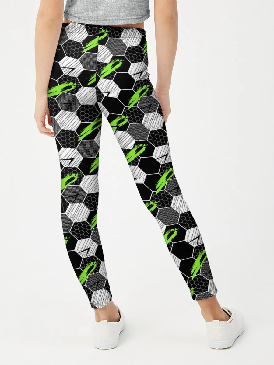 Леггинсы для девочки / Текстура мяча