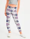 Леггинсы для девочки / Глаза фиолетовые