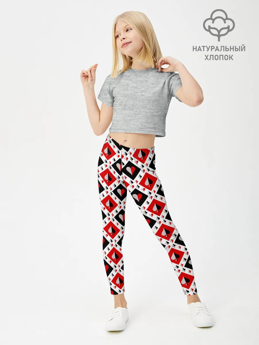 Леггинсы для девочки / Карточный Катала