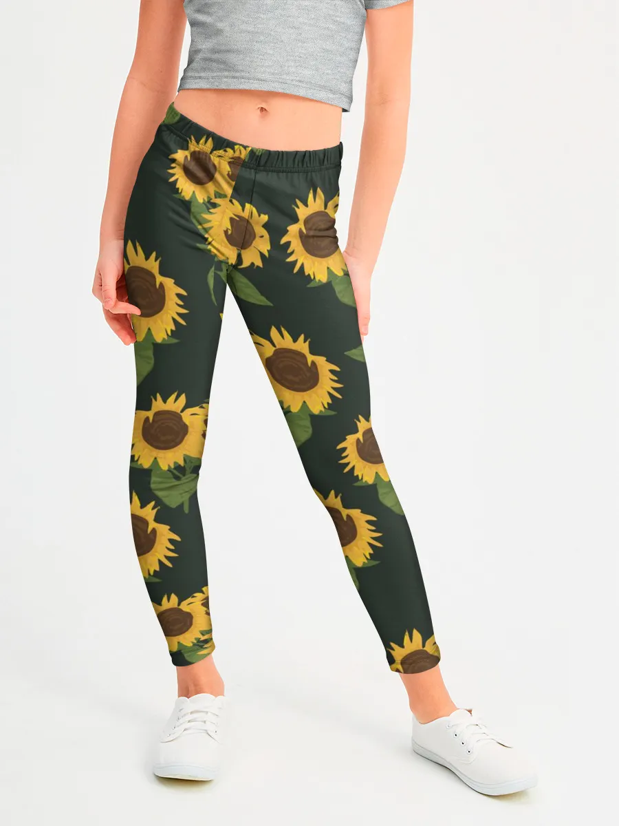 Леггинсы для девочки / Подсолнухи