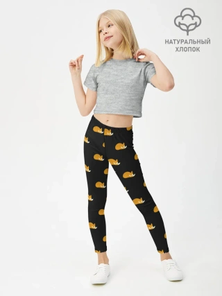 Леггинсы для девочки / Лисы