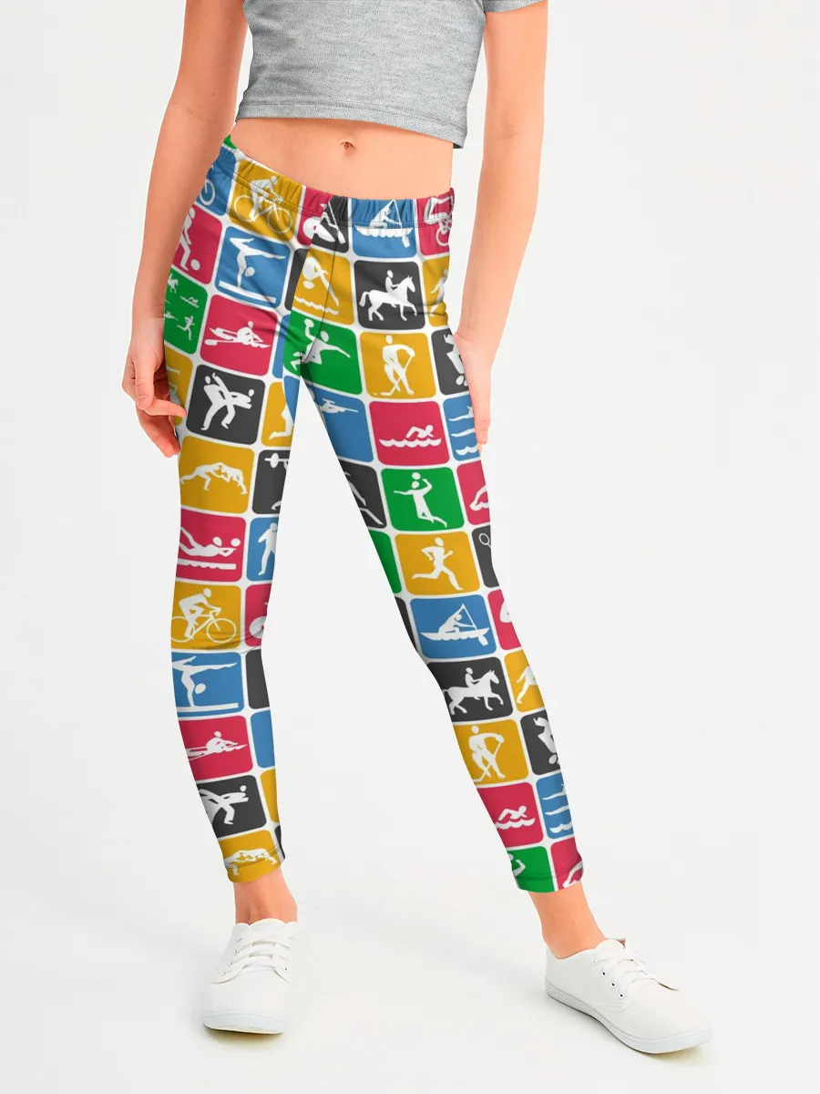 Леггинсы для девочки / СПОРТ