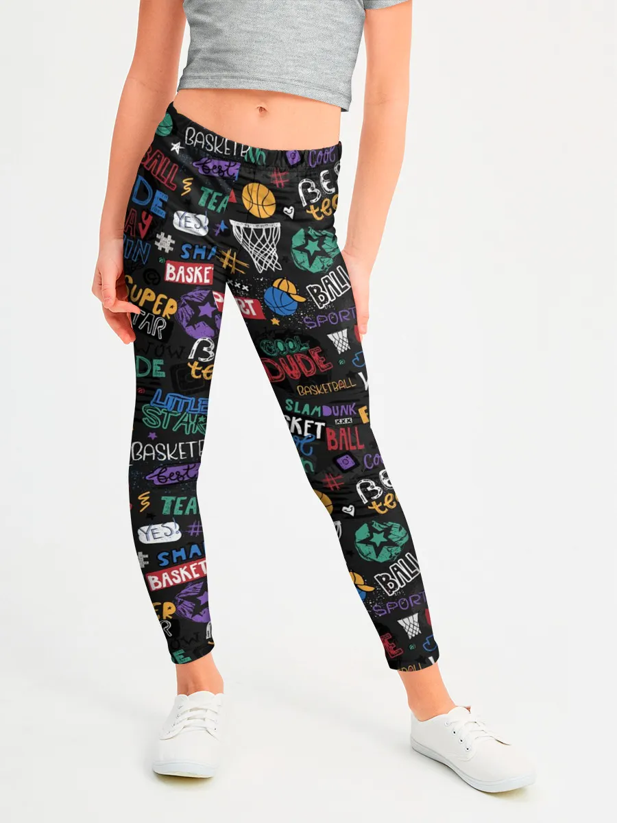 Леггинсы для девочки / Баскетбол