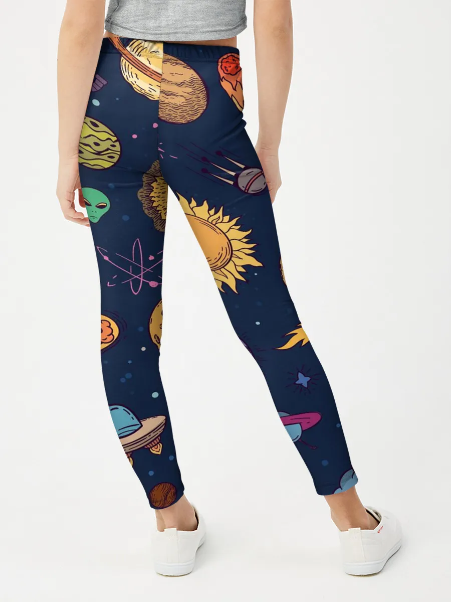 Леггинсы для девочки / Космический мир