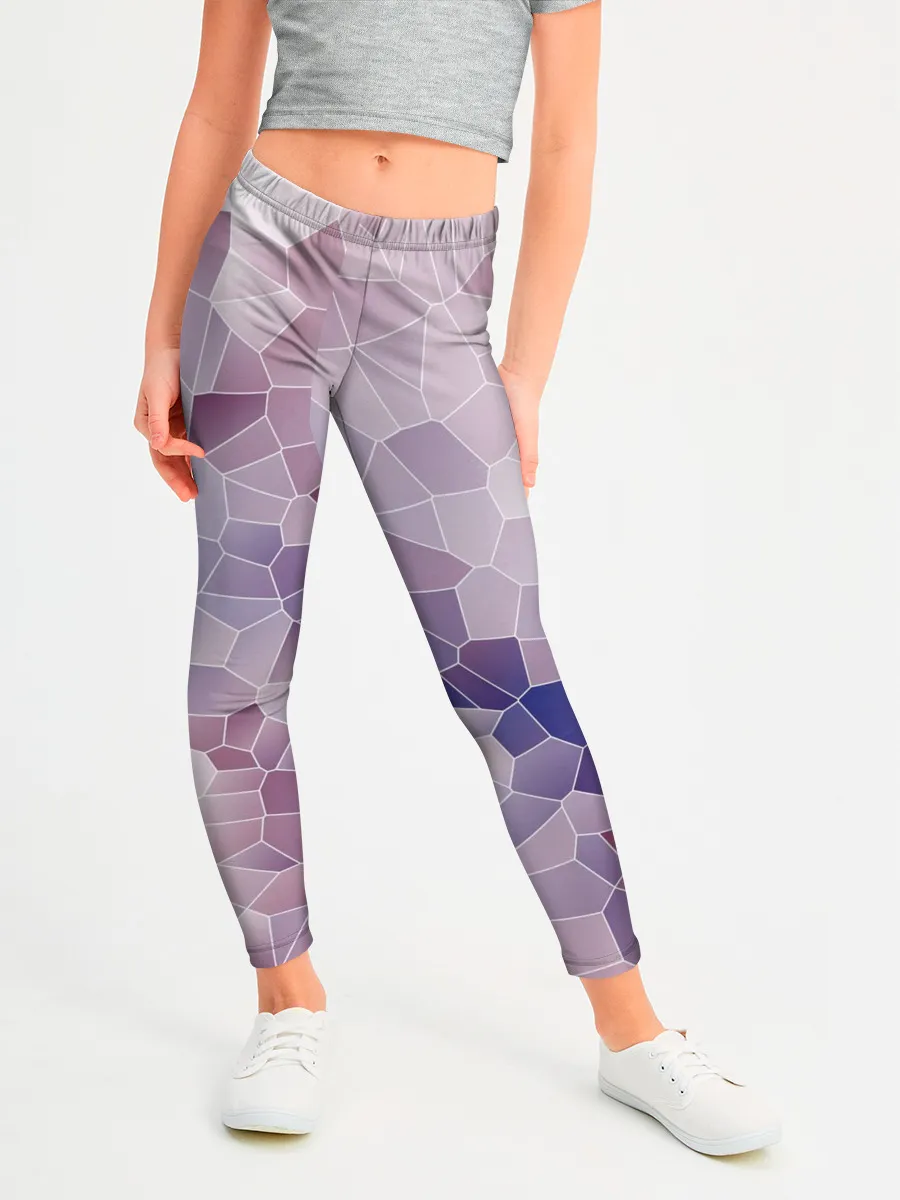 Леггинсы для девочки / Узор Мозаика