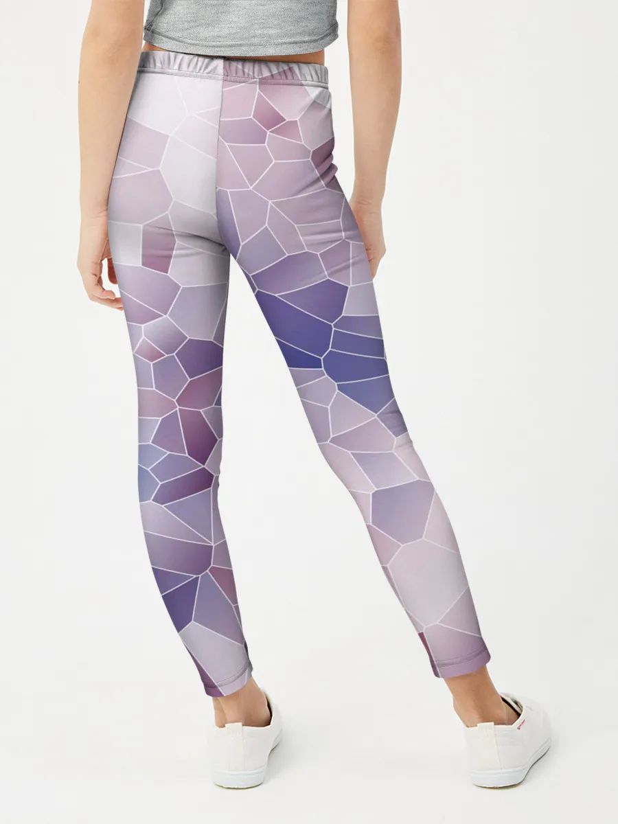 Леггинсы для девочки / Узор Мозаика