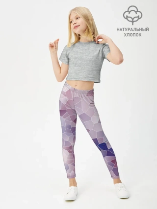 Леггинсы для девочки / Узор Мозаика
