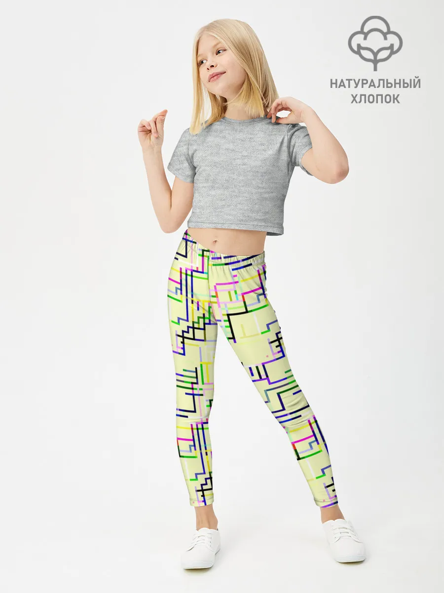 Леггинсы для девочки / Geometric Color