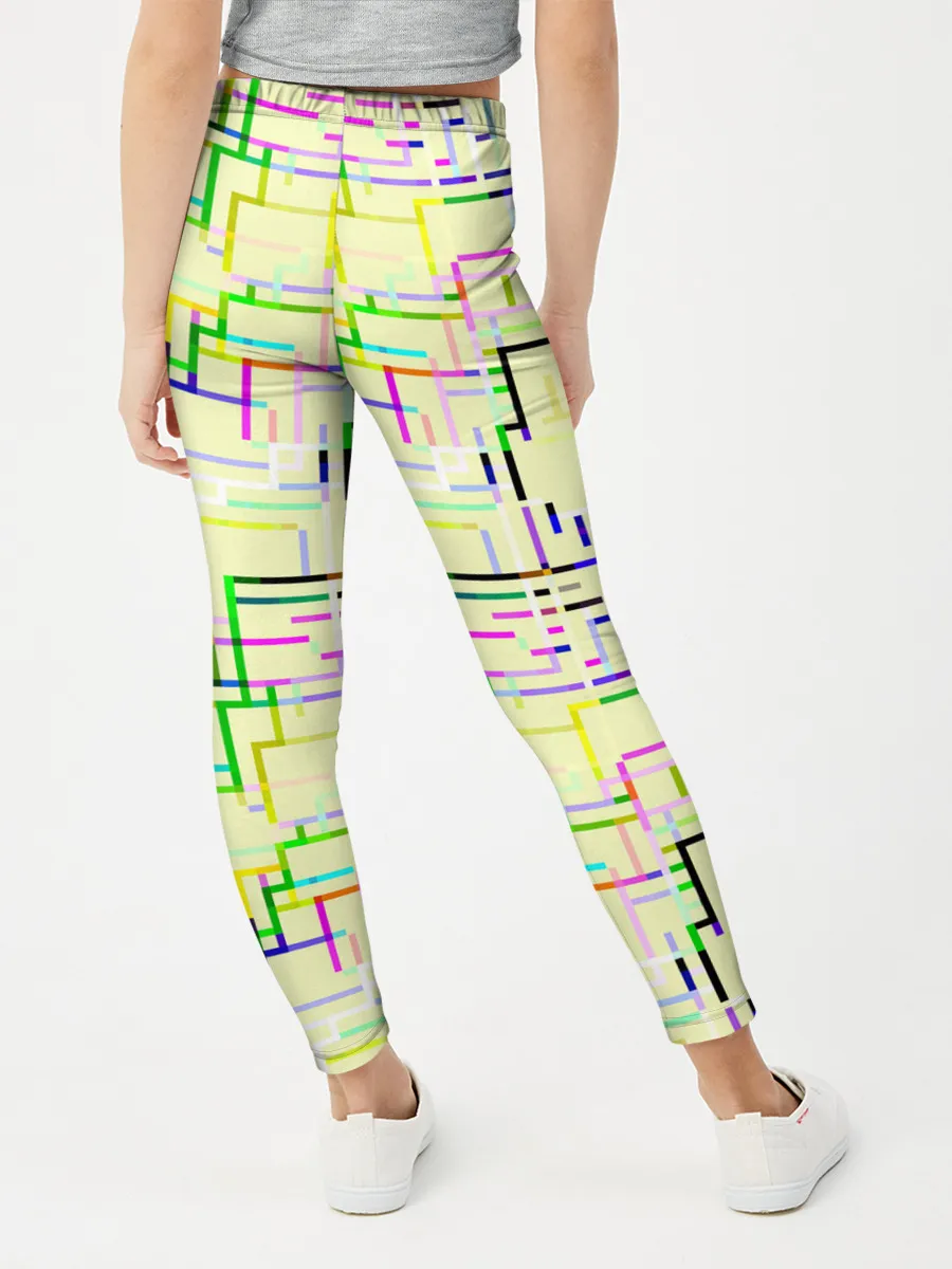 Леггинсы для девочки / Geometric Color