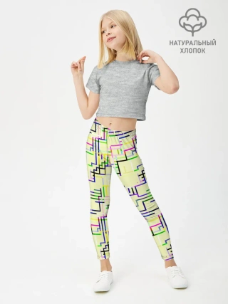 Леггинсы для девочки / Geometric Color