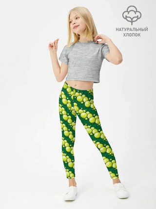 Леггинсы для девочки / Теннисные Мячики