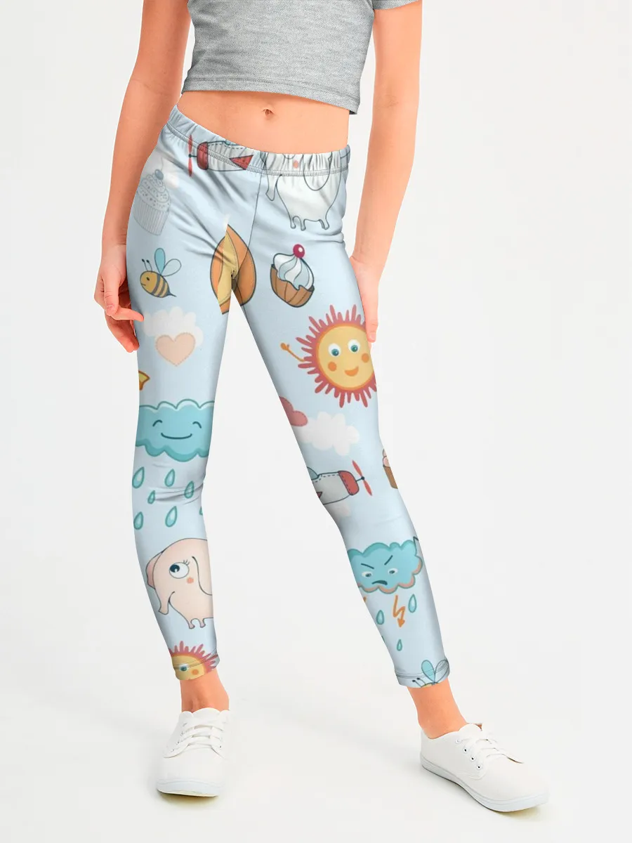 Леггинсы для девочки / Детские рисунки