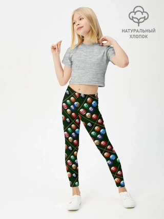 Леггинсы для девочки / Бильярд