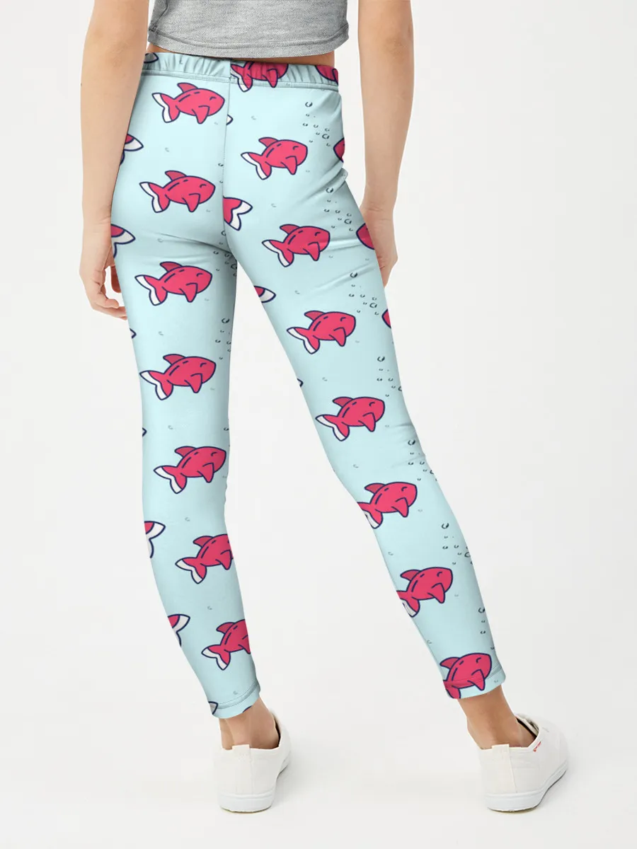 Леггинсы для девочки / Рыбки