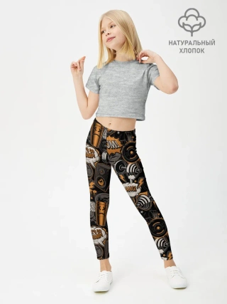 Леггинсы для девочки / Граффити на спорте