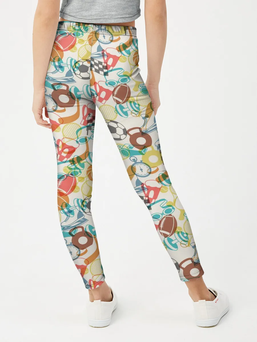 Леггинсы для девочки / Разный Спорт