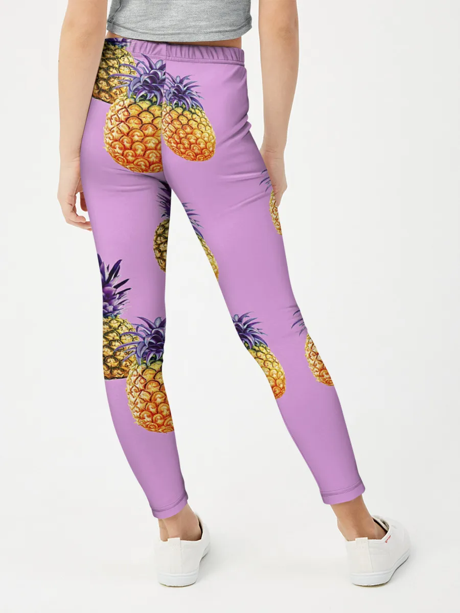 Леггинсы для девочки / Ананасы