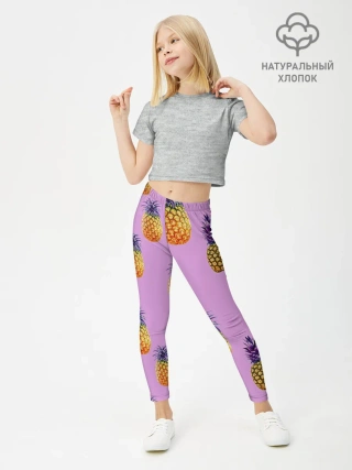 Леггинсы для девочки / Ананасы