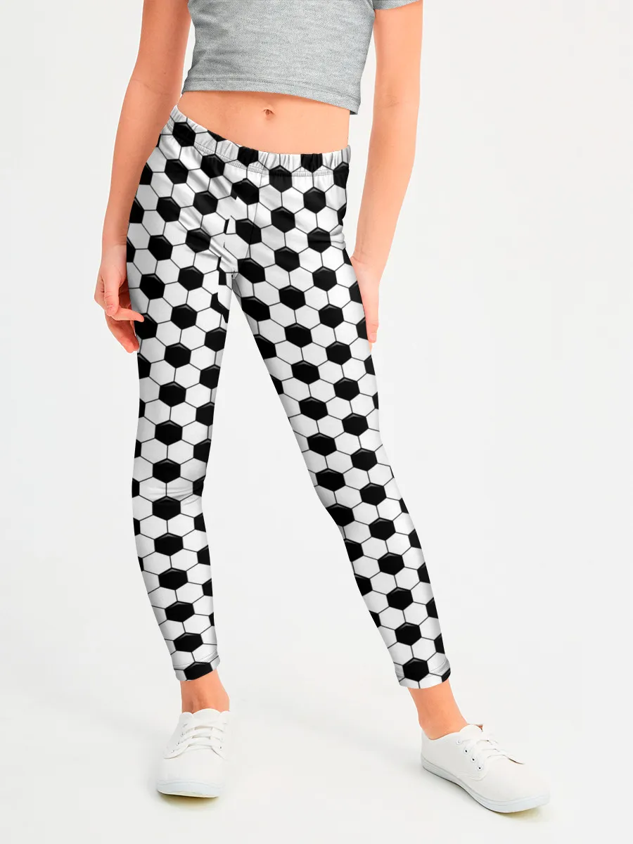 Леггинсы для девочки / Текстура мяча